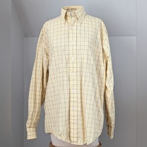 Brooks Brothers Cotton Plaid Long Sleeve Button Up